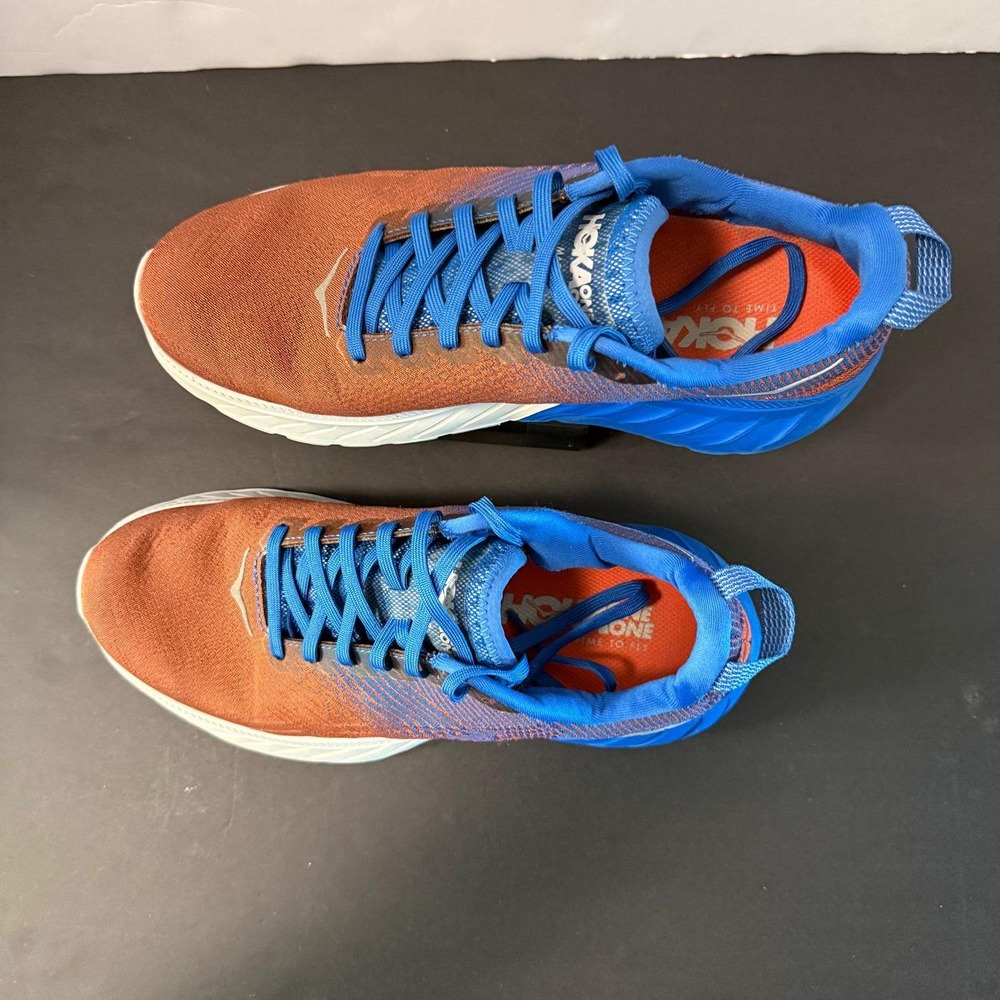 Hoka One One Mach 3 Mens 8.5 Running Shoes Orange Blue 1106479 PROFLY Sneakers - Picture 9 of 16